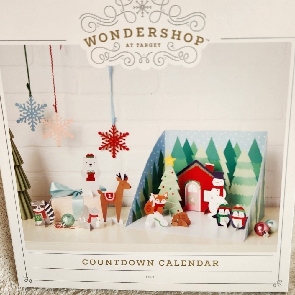 New Wondershop Target 2024 Christmas Countdown paper/ cardboard Calendar